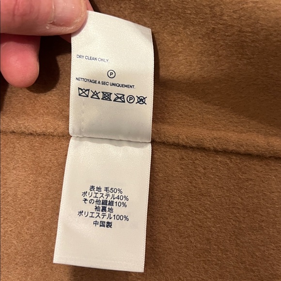 Lands’ End Wool Blend Overcoat - Camel - Size - Large - Picture 16 of 16